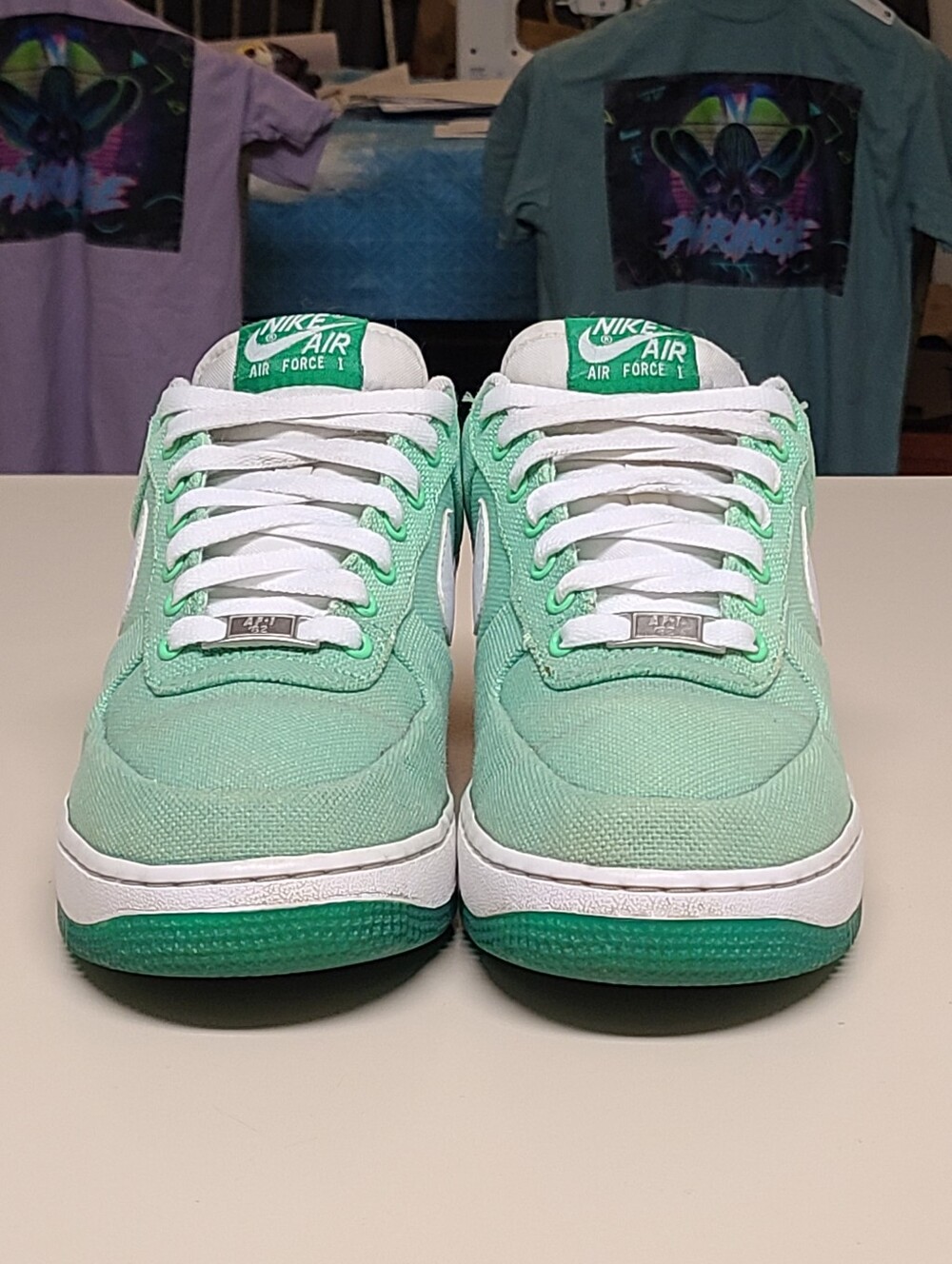 Nike Air Force 1 Low Tourmaline casual low top sneakers size 9 - Picture 2 of 8